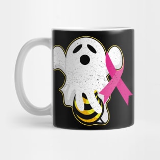 Boo Bees Breast Cancer Ghost Halloween Costume Mug